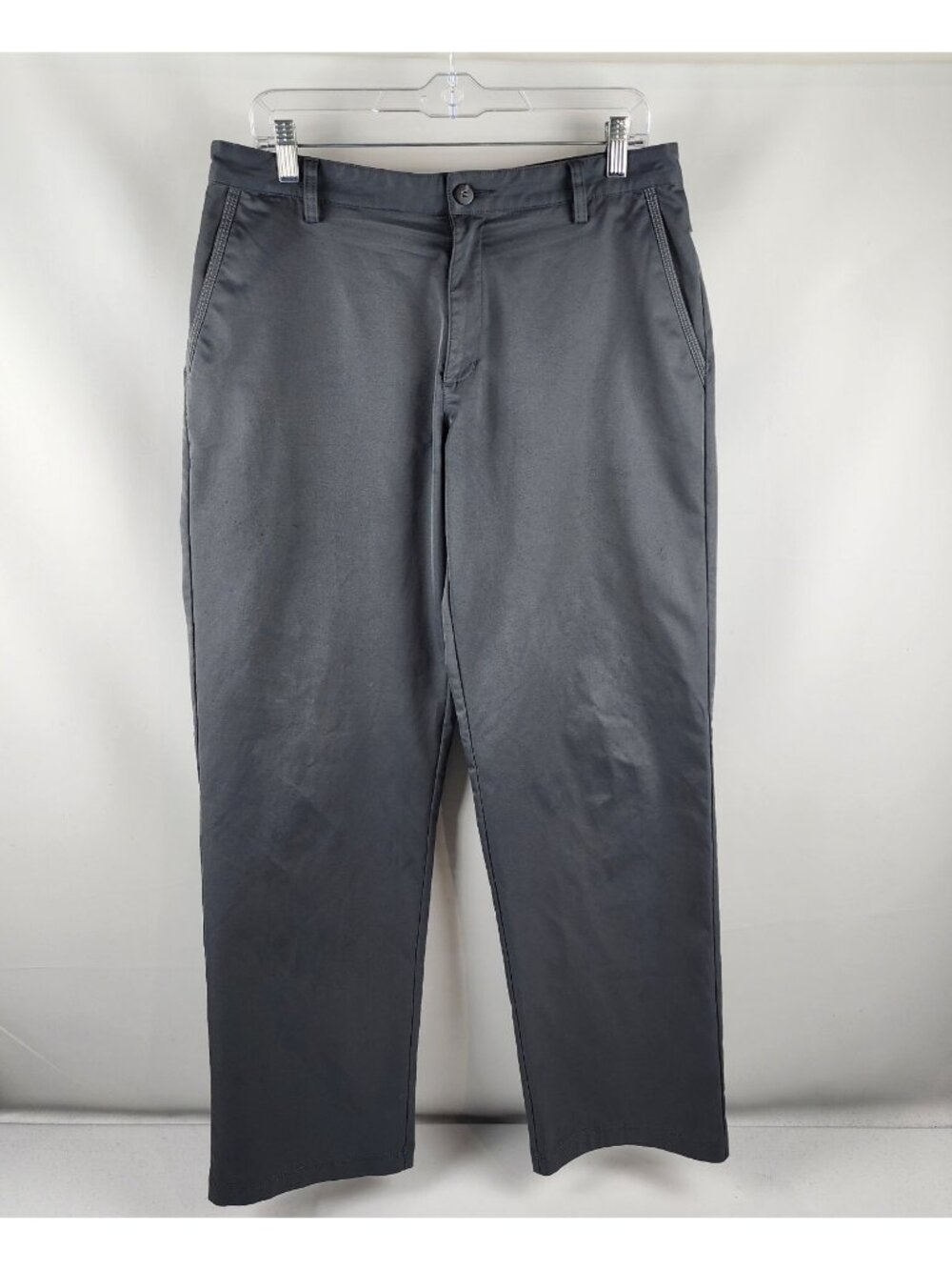 Adidas Golf Pants Mens 32x32 Gray ClimaCool Performance Stretch Chino AE7002